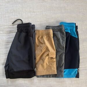 Stylish Boy’s Athletic Shorts Set - Black, Tan, Gray, Blue